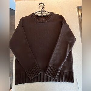 Gap 100% Cotton Oversized Sweater Terra Brown Regular XS